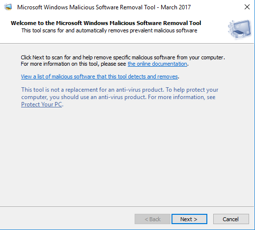 buang malware dari laptop