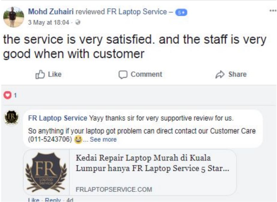 satisfied Kedai Repair Laptop Murah Di Gombak