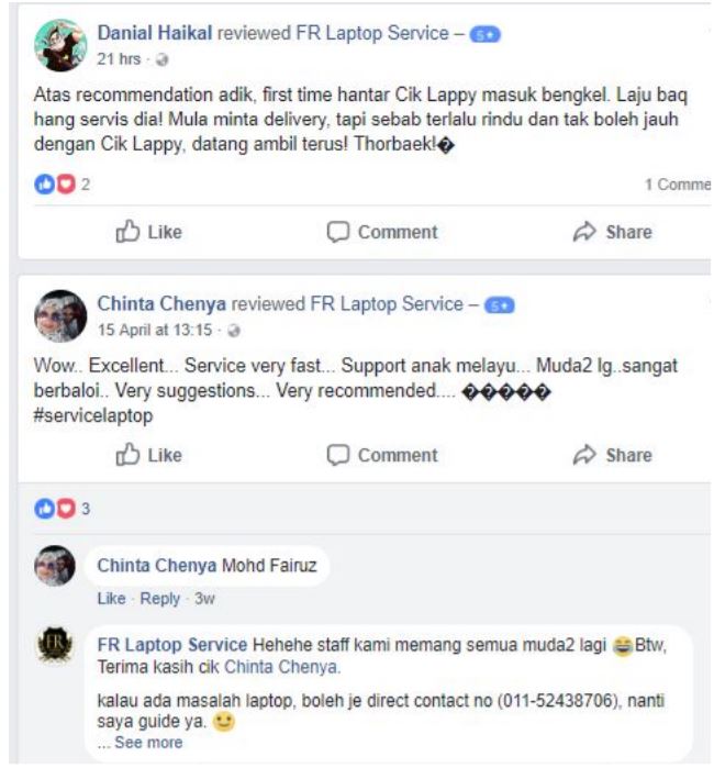 FB Kedai Repair Laptop Petaling Jaya